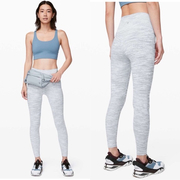 lululemon athletica Pants - Lululemon Wunder Under High-Rise Tight 25" *Luxtreme Blue Chambray size 4